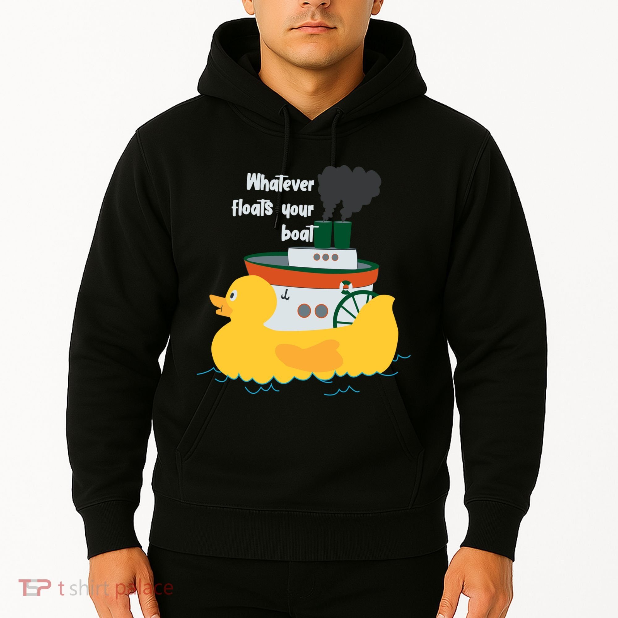 Whatever Floats Your Boat Funny Floaty Duck Hoodie