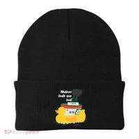 Whatever Floats Your Boat Funny Floaty Duck Beanie thumb 0