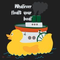 Whatever Floats Your Boat Funny Floaty Duck Beanie thumb 2