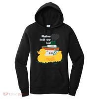 Whatever Floats Your Boat Funny Floaty Duck Women's Hoodie thumb 0