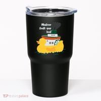 Whatever Floats Your Boat Funny Floaty Duck Tumbler thumb 0