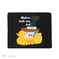 Whatever Floats Your Boat Funny Floaty Duck Mousepad thumb 0