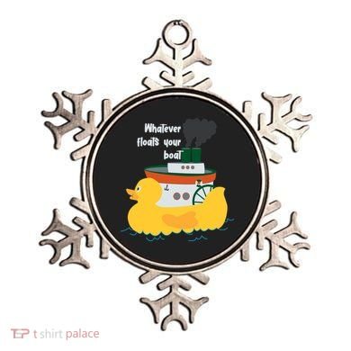 Whatever Floats Your Boat Funny Floaty Duck Ornament