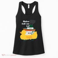 Whatever Floats Your Boat Funny Floaty Duck Women's Tank Top thumb 0