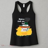 Whatever Floats Your Boat Funny Floaty Duck Women's Tank Top thumb 3