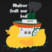 Whatever Floats Your Boat Funny Floaty Duck Toddler Hoodie thumb 2