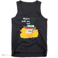 Whatever Floats Your Boat Funny Floaty Duck Tank Top thumb 0