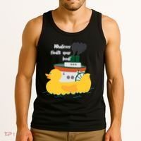 Whatever Floats Your Boat Funny Floaty Duck Tank Top thumb 3