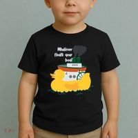 Whatever Floats Your Boat Funny Floaty Duck Toddler T-Shirt thumb 2