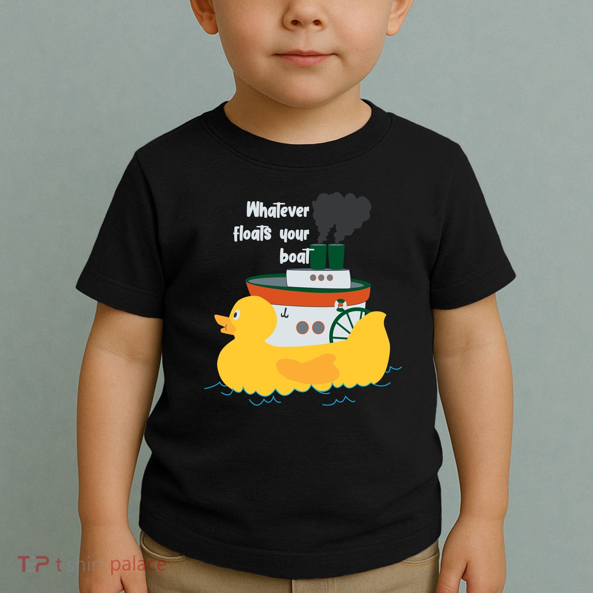 Whatever Floats Your Boat Funny Floaty Duck Toddler T-Shirt