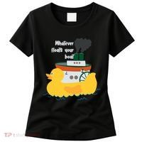 Whatever Floats Your Boat Funny Floaty Duck Women's T-Shirt thumb 0