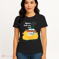 Whatever Floats Your Boat Funny Floaty Duck Women's T-Shirt thumb 4