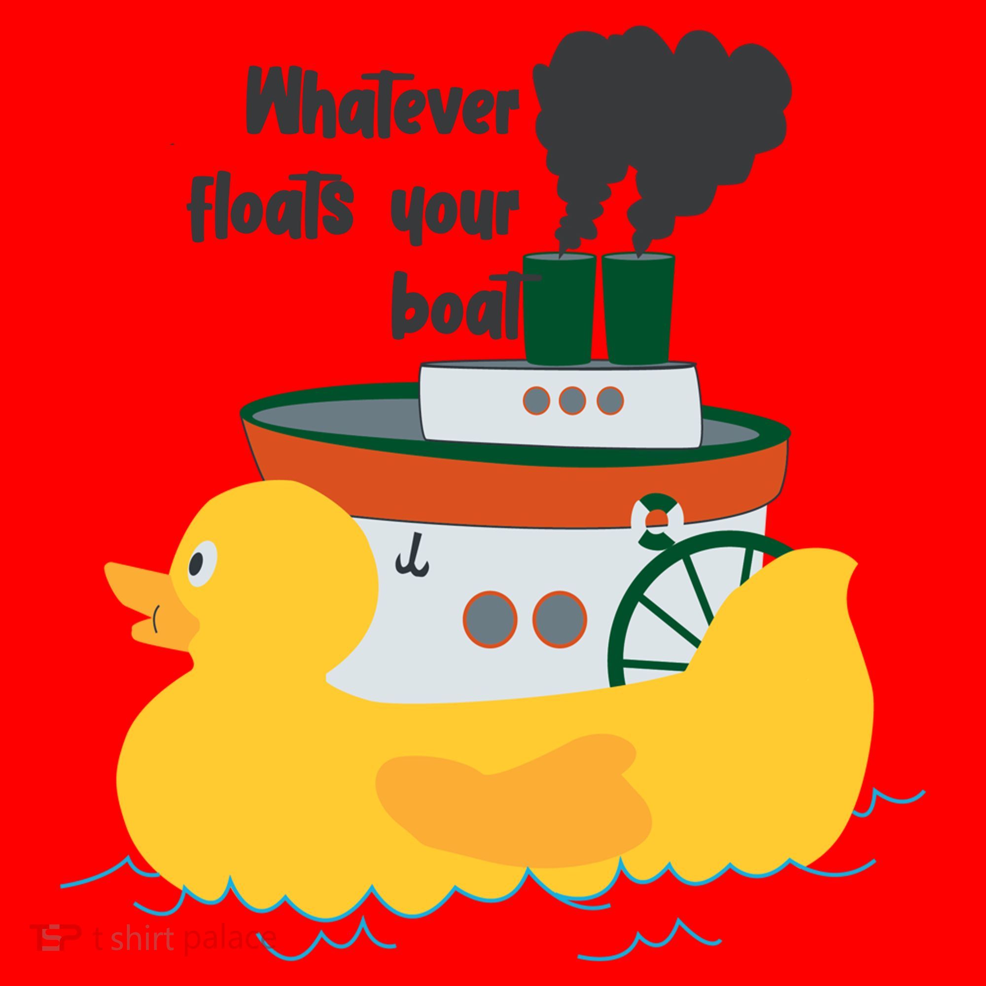 Whatever Floats Your Boat Funny Floaty Duck Santa Hat