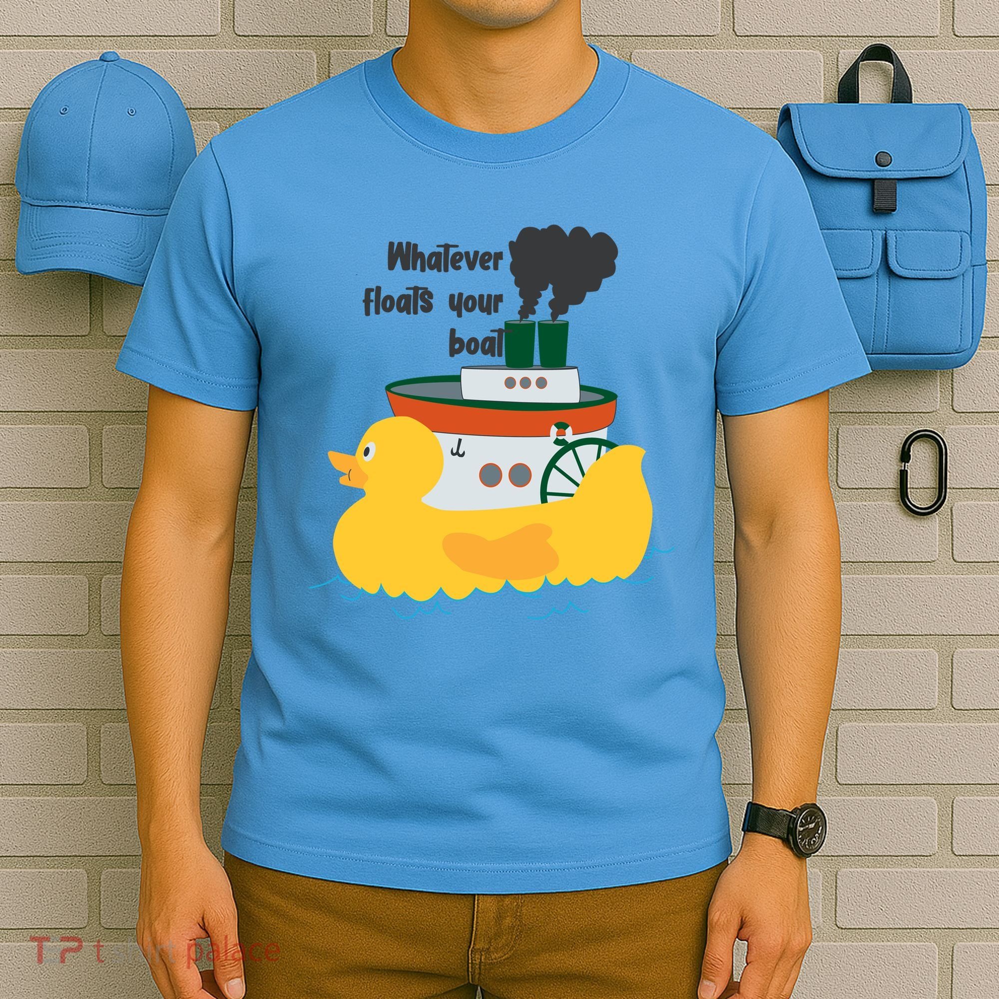 Whatever Floats Your Boat Funny Floaty Duck T-Shirt