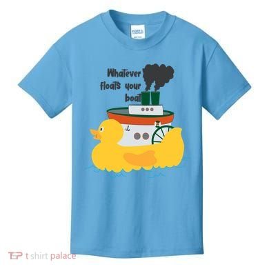 Whatever Floats Your Boat Funny Floaty Duck Kids T-Shirt