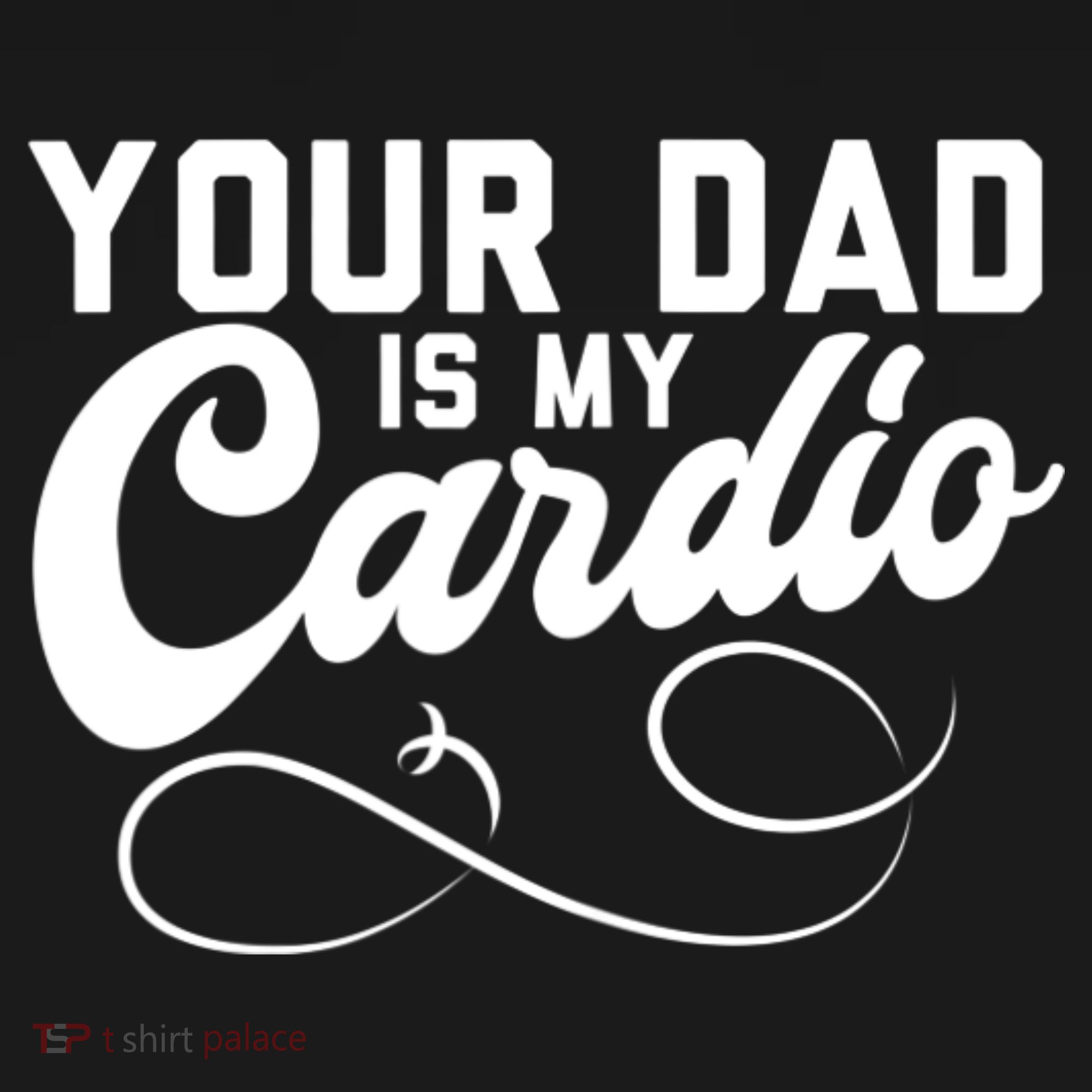 Womens Funny Your Dad Is My Cardio Mousepad