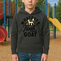 WHATEVER FLOATS YOUR GOAT Kids Hoodie thumb 2