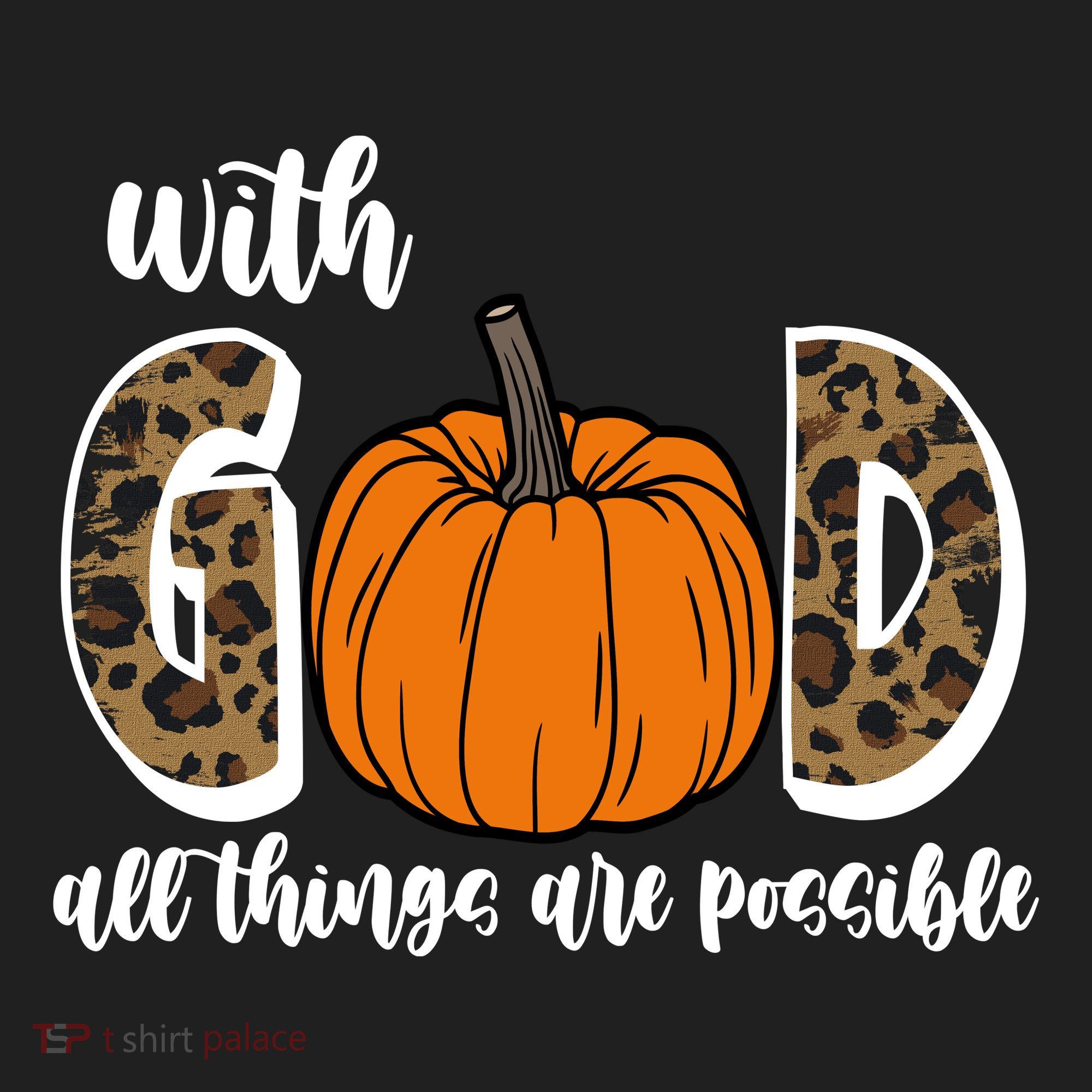 With God All Things Are Possible Fall Pumpkin Women's Sweatshirt