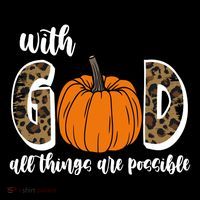With God All Things Are Possible Fall Pumpkin Toddler Hoodie thumb 2