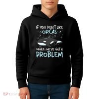 We've Got A Problem Whale Lover Marine Biologist Whales Kids Hoodie thumb 4