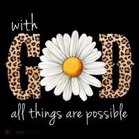 With God All Things Are Possible Sunflower Women's Hoodie thumb 2