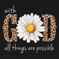 With God All Things Are Possible Sunflower Kids Sweatshirt thumb 2