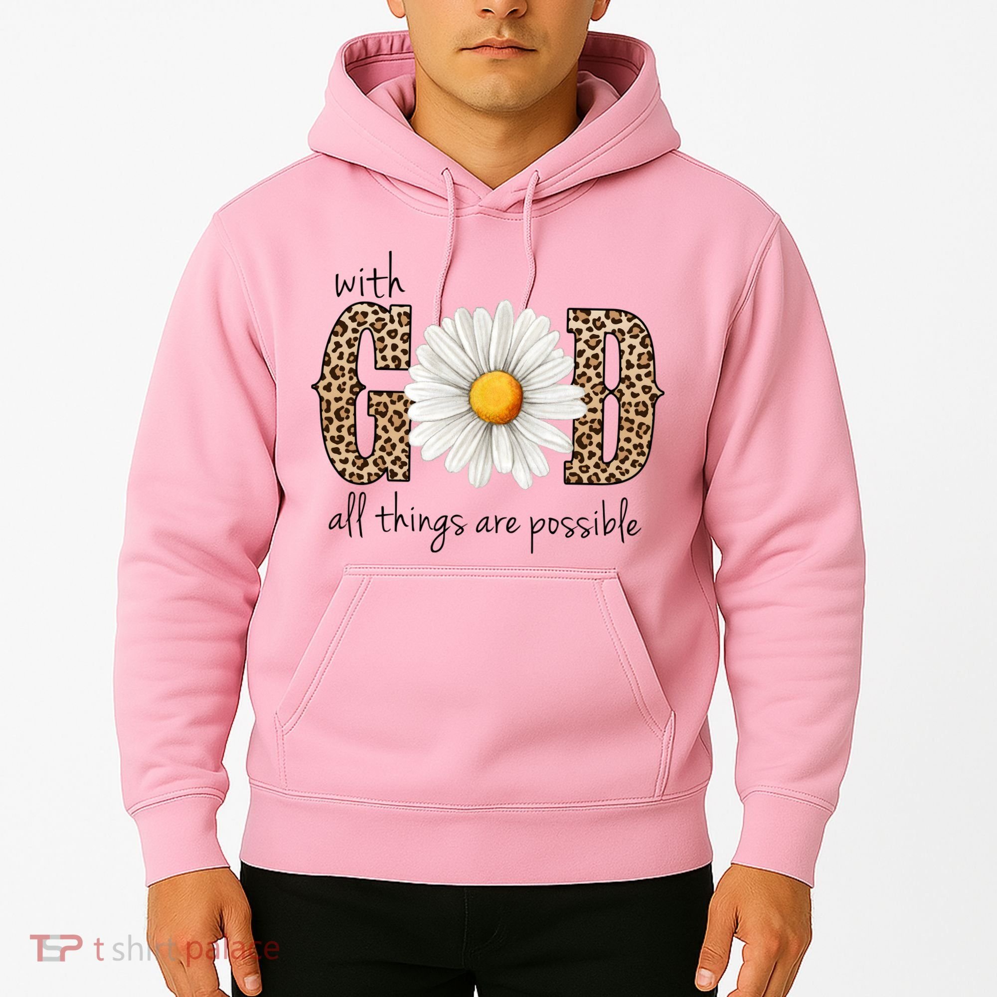 With God All Things Are Possible Sunflower Hoodie