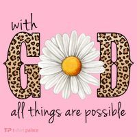 With God All Things Are Possible Sunflower Long Sleeve Shirt thumb 2