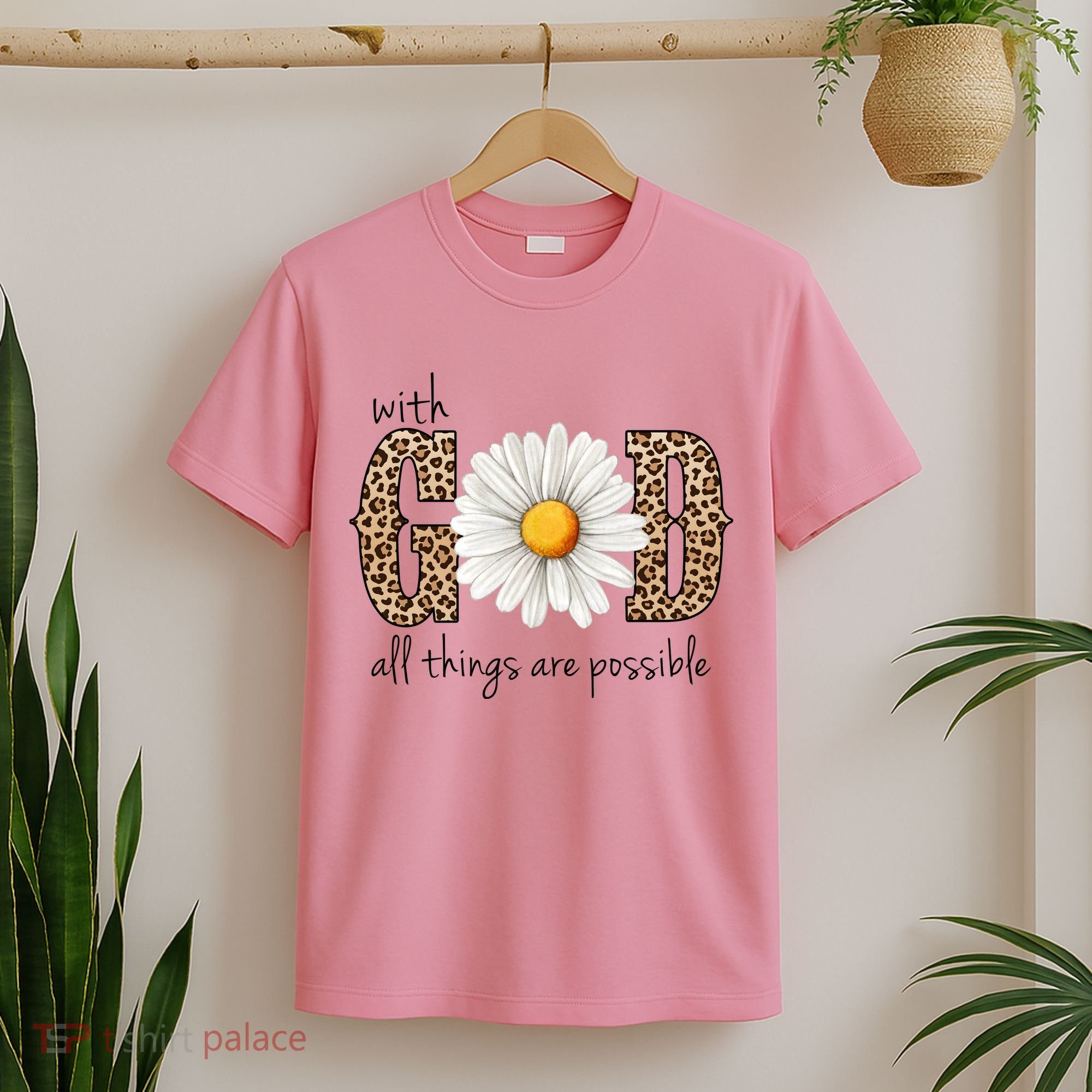 With God All Things Are Possible Sunflower T-Shirt