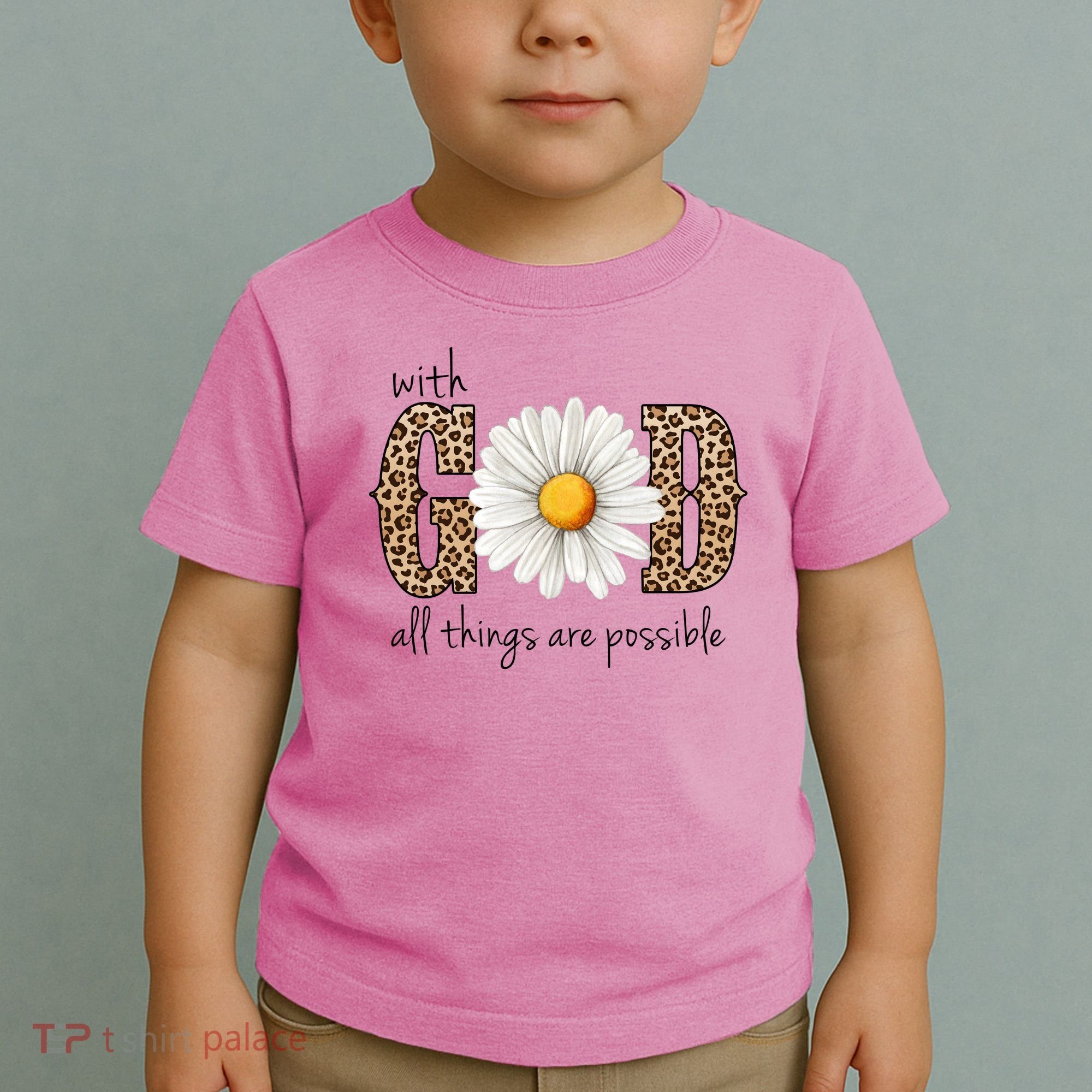 With God All Things Are Possible Sunflower Toddler T-Shirt