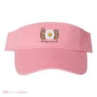 With God All Things Are Possible Sunflower Visor thumb 0