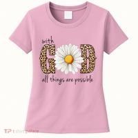 With God All Things Are Possible Sunflower Women's T-Shirt thumb 0