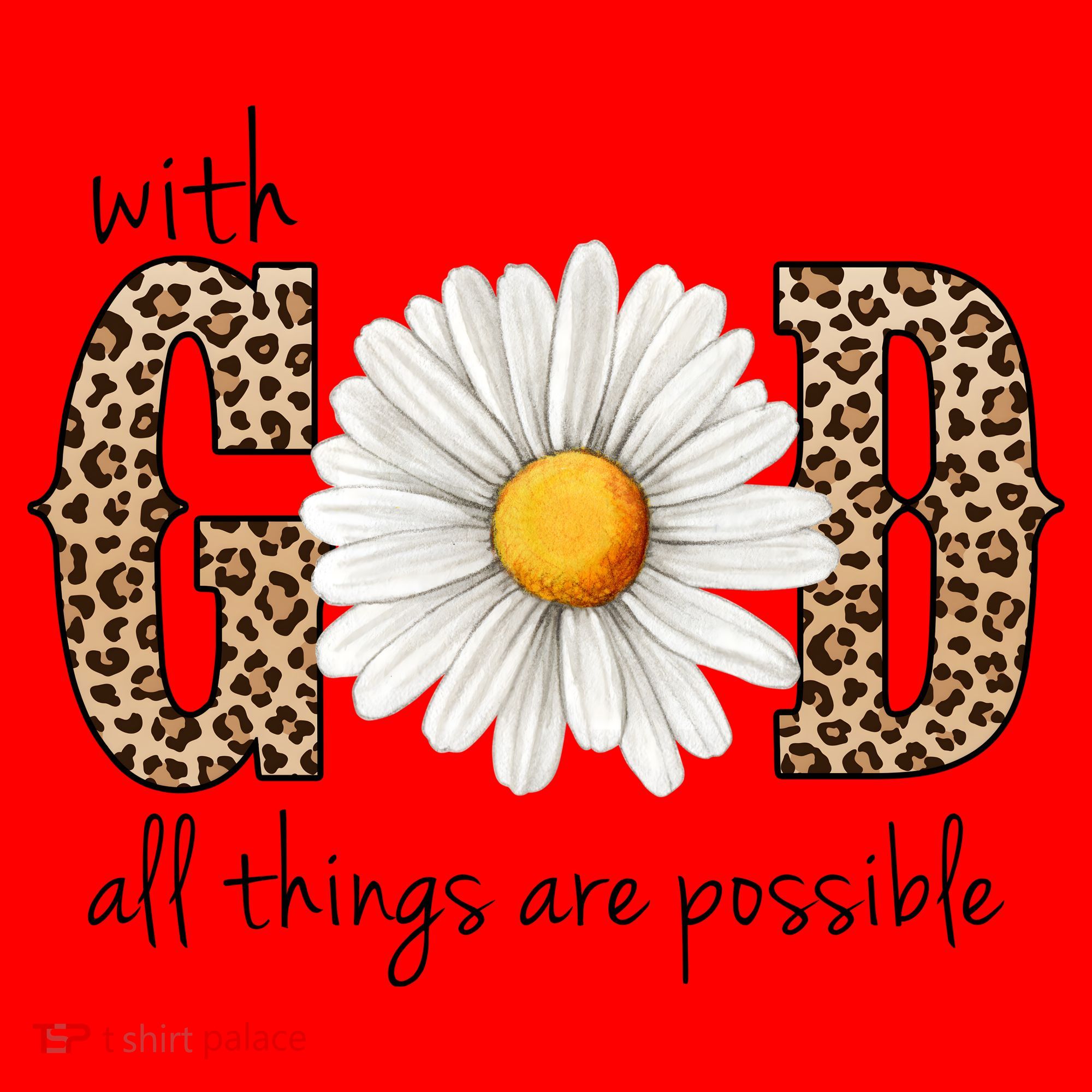 With God All Things Are Possible Sunflower Santa Hat