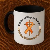 With God All Things Are Possible Multiple Sclerosis Awareness Coffee Mug thumb 2