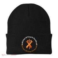 With God All Things Are Possible Multiple Sclerosis Awareness Beanie thumb 0