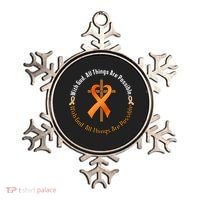 With God All Things Are Possible Multiple Sclerosis Awareness Ornament thumb 0