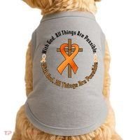 With God All Things Are Possible Multiple Sclerosis Awareness Doggie Tank thumb 0
