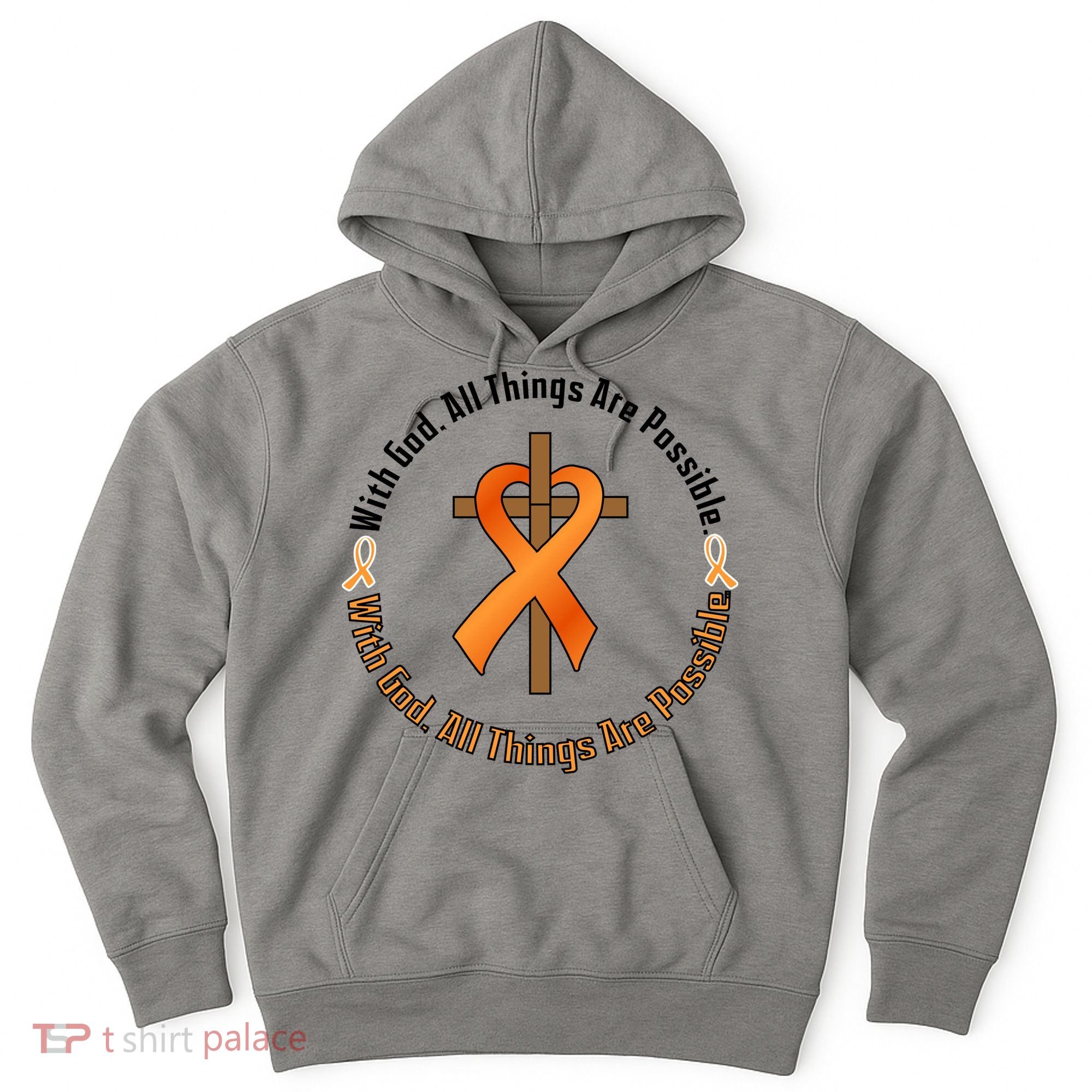 With God All Things Are Possible Multiple Sclerosis Awareness Hoodie