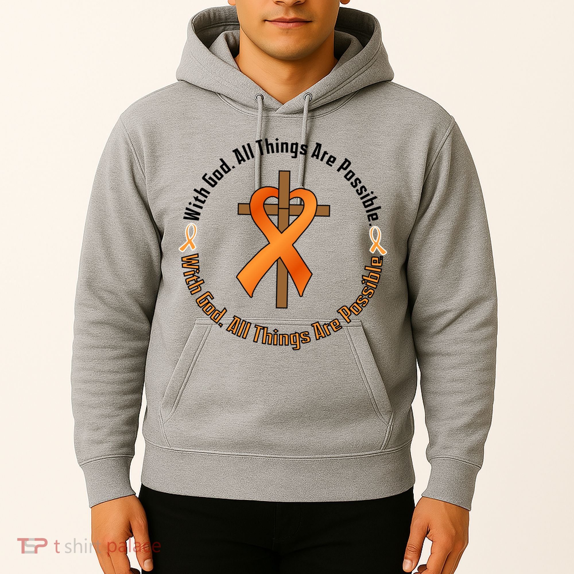With God All Things Are Possible Multiple Sclerosis Awareness Hoodie