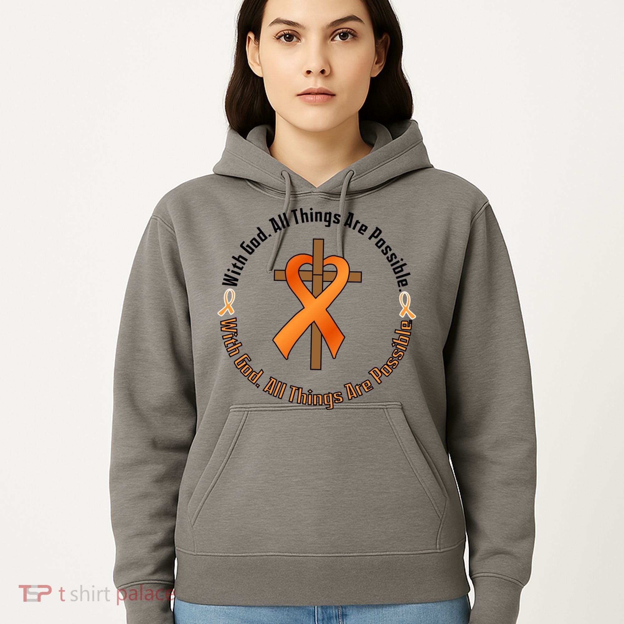 With God All Things Are Possible Multiple Sclerosis Awareness Hoodie