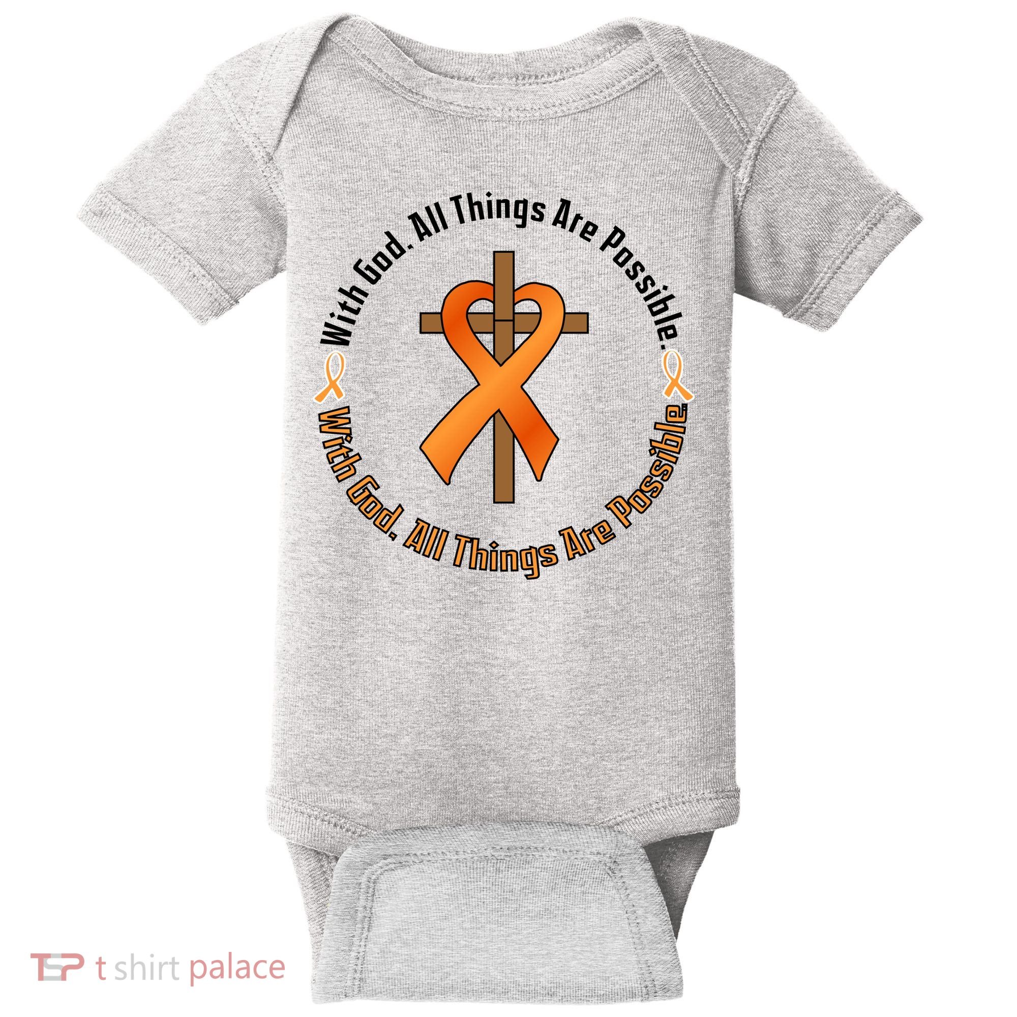 With God All Things Are Possible Multiple Sclerosis Awareness Baby Bodysuit