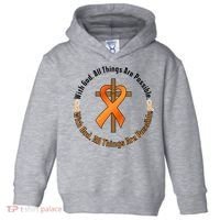 With God All Things Are Possible Multiple Sclerosis Awareness Toddler Hoodie thumb 0