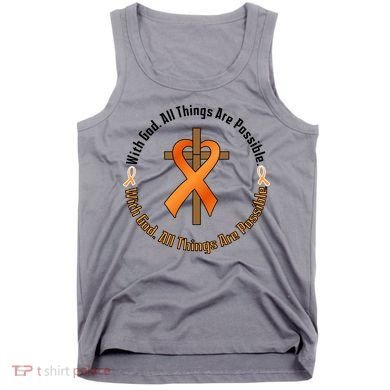 With God All Things Are Possible Multiple Sclerosis Awareness Tank Top