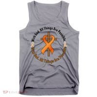 With God All Things Are Possible Multiple Sclerosis Awareness Tank Top thumb 0