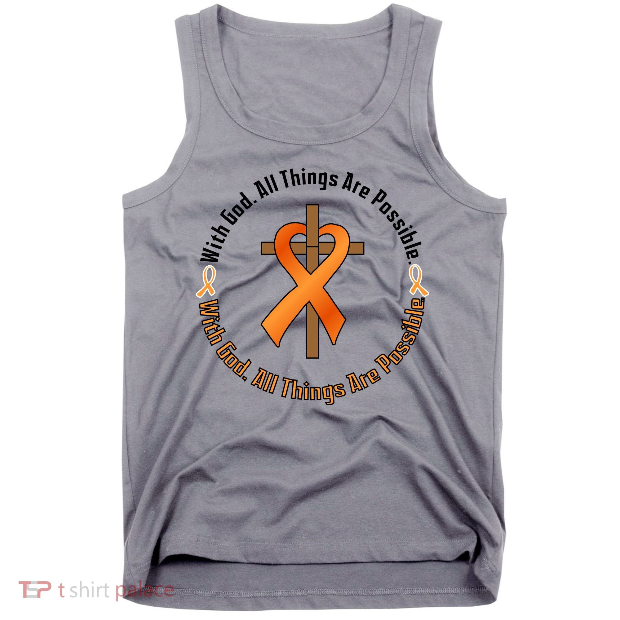 With God All Things Are Possible Multiple Sclerosis Awareness Tank Top