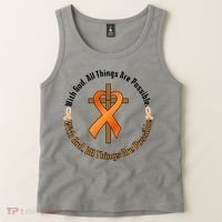 With God All Things Are Possible Multiple Sclerosis Awareness Tank Top thumb 2