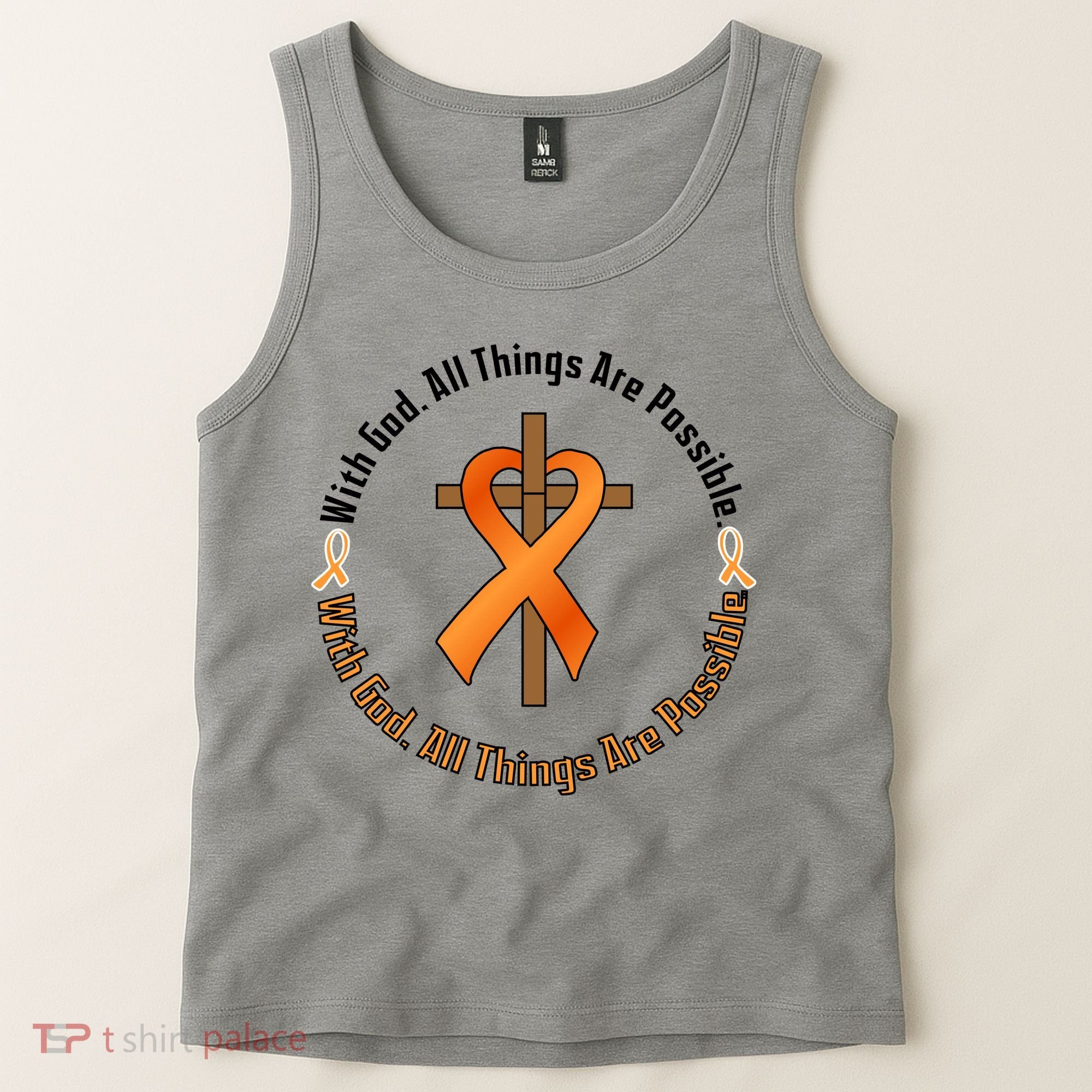 With God All Things Are Possible Multiple Sclerosis Awareness Tank Top