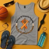 With God All Things Are Possible Multiple Sclerosis Awareness Tank Top thumb 4