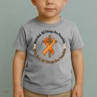 With God All Things Are Possible Multiple Sclerosis Awareness Toddler T-Shirt thumb 2