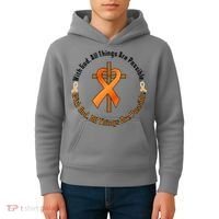 With God All Things Are Possible Multiple Sclerosis Awareness Kids Hoodie thumb 4